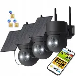 V&auml;ljas p&auml;ikese-IP-kaamera, 3 MP, 4G LTE, SIM-kaardile, PTZ, 3 tk.
