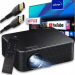 LED projektor Apeman Full HD 1080P 300" HDMI 4K kaugjuhtimispuldiga
