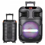Akai ABTS X5FUSION kaasaskantav k&otilde;lar, 50 W, Bluetooth, karaokega, TWS, RGB, must