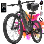LANKELEISI RX600PRO elektrirataste 1000W 48V 20Ah SAMSUNG, kuni 44 km/h, korviga