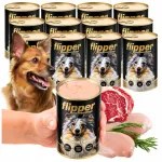 M&auml;rg koeratoit Flipper veiseliha ja Poultry Valley Noteci 12x400g