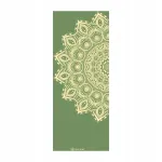 Gaiam Olive Haze Mandala joogamatt, 6 mm, libisemiskindel