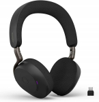 Juhtmevabad k&otilde;rvaklapid Jabra Evolve2 75 MS USB-C-adapteriga, mustad