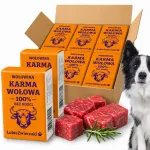 K&uuml;lmutatud vasikaliha kuubikutena koertele, 10 kg, luuvaba BARF