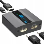 HDMI jagaja 2.1, 8K 60Hz, 1 sisend, 2 v&auml;ljundit, EDID, HDCP 2.3, PS5, TV