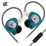 K&otilde;rvaklapid KZ EDX PRO X Cyan Green mikrofoni ja
