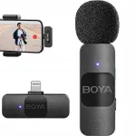 Juhtmevaba BOYA rinnahoidja mikrofon Lightning-&uuml;hendusega iPhone'ile, 2.4 GHz