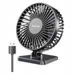 Lauaventilaator USB, vaikne, 3 kiirust, 11 cm