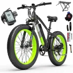 Lankeleisi XC4000 elektrijalgratas, 1000W, 17,5Ah, 40 km/h, 120 km, 26", 7 k&auml;iku