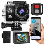 4K WiFi spordikaamera USB mikrofoniga ja veekindlate lisade komplektiga