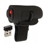 Juhtmevaba kindakujuline hiir, 2.4 GHz, USB, 1600 DPI, must