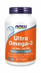 Toidulisand NOW Foods Ultra Omega-3 1000mg EPA DHA, 180 kapslit