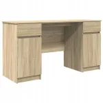Kirjutuslaud sonoma tamme toonis, 140 x 49 x 76 cm, puitlaastplaat