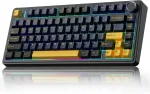 Juhtmevaba mehaaniline klaviatuur AULA F75, 75 %, RGB-taustvalgus, Hot-Swap, Graywood