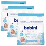 BOBINI BABY pesupulber tundlikule nahale valgetele riietele, 1,425 kg, 3 tk, 57 pesukorda