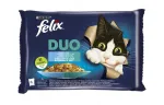 Kassitoidukotid FELIX FANTASTIC DUO kalaga, 4 x 85 g