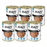 Rafi lambalihaga koerakonservide komplekt, 6 x 1240 g