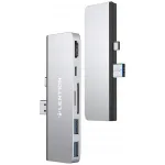 SD kaardilugeja USB-C 7-&uuml;hes, HDMI 4K 60Hz, USB 3.0, PD 60W, h&otilde;bedane, Surface Pro 7