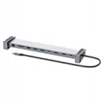 USB-C dokk MANHATTAN 10-&uuml;hes, 2x HDMI, 2x USB-C, 3x USB, 1x RJ45