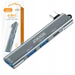 USB-C jagaja JOKADE, 4 porti, alumiinium