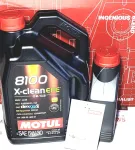 Mootori&otilde;li MOTUL 8100 X-CLEAN 5W-30, 6 l (5 l + 1 l), MB229.52, BMW LL-04