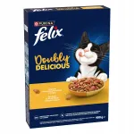 FELIX Doubly Delicious kassitoit kanaliha, kalkuniliha ja peediga, 400 g
