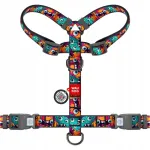 Koera nailonist kaelarihm WAUDOG QR, kahekordne pandlaga, hambuline muster, suurus S, 15 mm, 30&ndash;45 cm