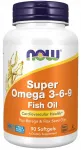 Toidulisand NOW Foods Super Omega 3-6-9 1200mg, 90 kapslit