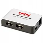 USB hub ROLINE 4 porti, USB 2.0, 480 Mbit/s, LED-indikaatoriga