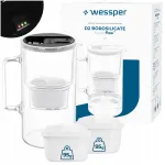 Wessper D2 borosilikaatklaasist veefilter 3 l 3 filtriga