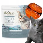 KUIVTOIT KASSIDELE EDEN valge kala ja r&auml;imemari, 1,5 kg