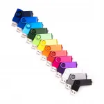 USB m&auml;lupulkude komplekt Flash Twister, 2 GB, 10 tk, eri v&auml;rvid