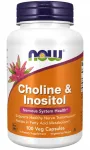 Toidulisand NOW Foods Koliin ja Inositool 500mg, 100 kapslit