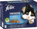 FELIX FANTASTIC kalamaitseline kassitoit želatiinis, 12 x 85 g