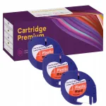 DYMO LetraTag lint, 12 mm x 4 m, punane, 3 tk