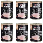 Pan Mięsko konserveeritud kassitoit kalkuniliha ja j&auml;neselihaga, 6 x 400 g