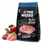 Kuiv koeratoit PAN MIĘSKO vasikaliha ja faasaniga suurtele noortele koertele, 3 kg