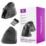 Juhtmevaba vertikaalne hiir USB, BT 5.0, 4000 DPI, RGB sensoriga