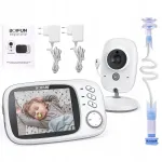 Lastevideovaatleja NANNY 3,2" LCD-ekraaniga ja p&ouml;&ouml;ratava hoidikuga, mudel VB603