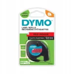 DYMO LetraTag plastiketikett, 12 mm x 4 m, punane