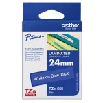 Brother TZe-541 kleepriba, 18 mm x 8 m, sinine musta kirjutusega, originaal