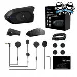 Motorratturite raadioside Noeci GoCom4, 1200 m, FM raadio, Bluetooth, HD k&otilde;larid