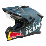 Motorratturi kiiver KINI ADV RED BULL 2.0 sinine-valge, suurus M, KRADV-003