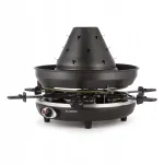 Elektriline raclette grill KLARSTEIN, 6-le inimesele, 1500W, pannikestega, must