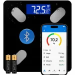 Elektronilised vannitoakaalud SMART, 180 kg, BMI m&otilde;&otilde;tmine, 25 funktsiooni, rakenduse juhtimine