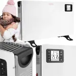 Elektriline soojendi LCD-ekraaniga, termostaadi, k&uuml;lmumiskaitse ja kaugjuhtimispuldiga