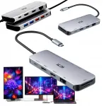 USB-C doksik s&uuml;learvutile, toetab 2 monitori, HDMI liides