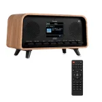 Retro DAB+ ja FM digitaalne raadio heledast puidust