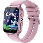 Laste nutikell GPS, SOS, kaamera ja telefoni funktsiooniga, roosa