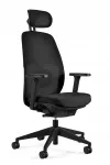 Kontoritool POPFIT, must, ergonoomiline, v&otilde;rgukangaga